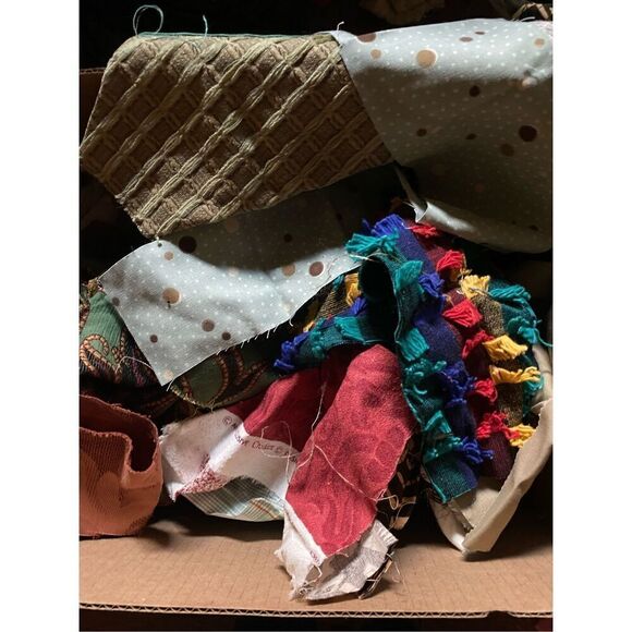 Upholstery Fabric Remnants Scraps Quilting Crafts Button Doll Furniture Making 2 - Picture 2 of 11